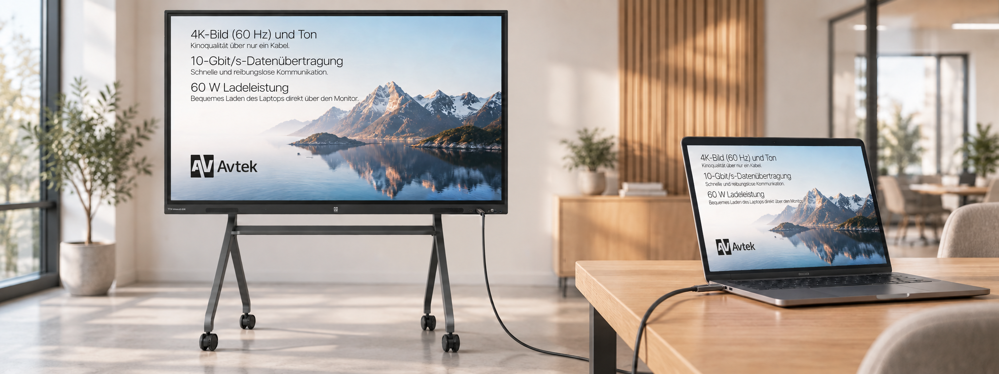 Avtek C-Fiber - 4K 60 Hz, 10 Gbit/s und 60 W Power Delivery