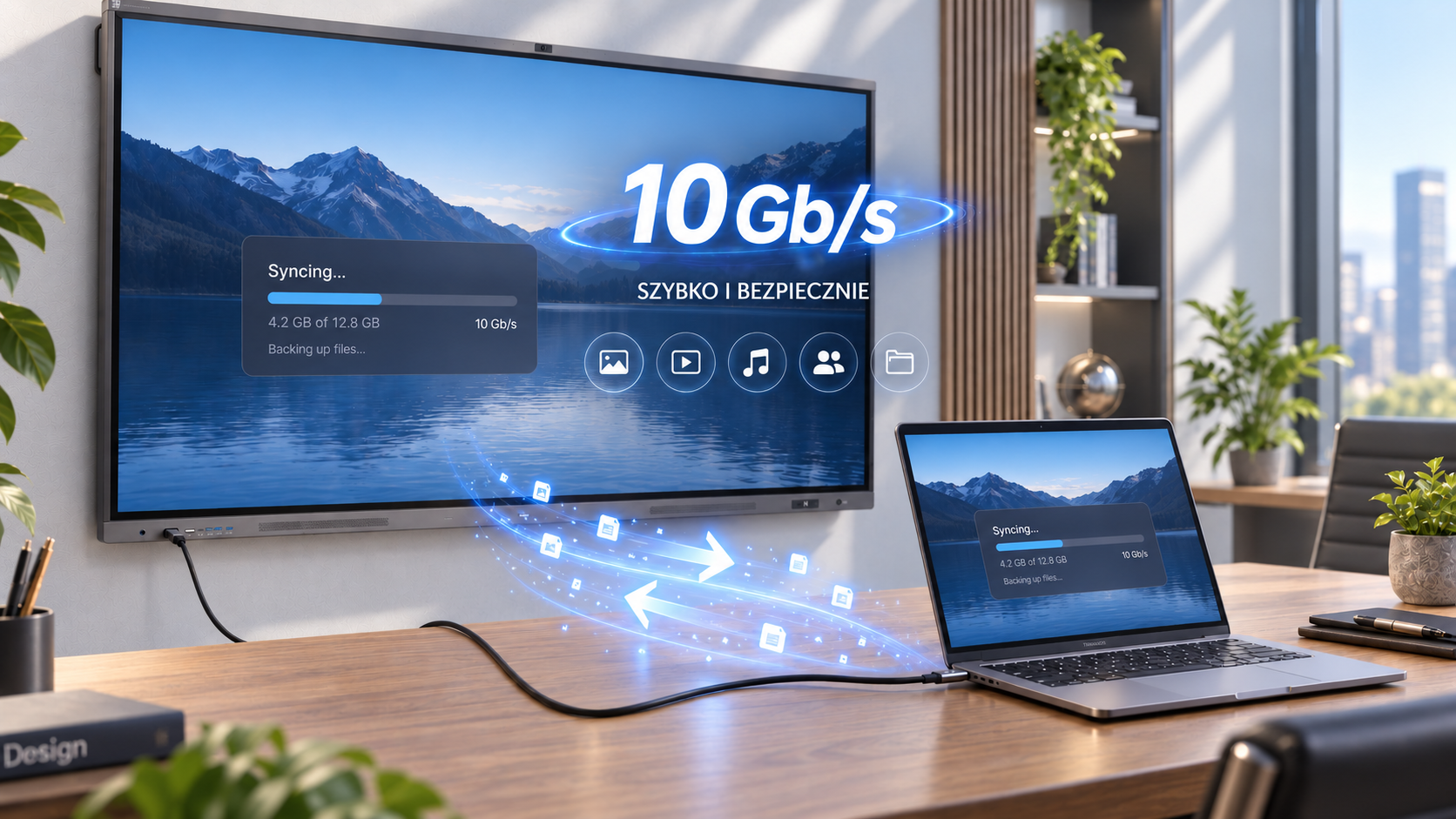 Avtek C-Fiber - połączenie laptopa z monitorem interaktywnym