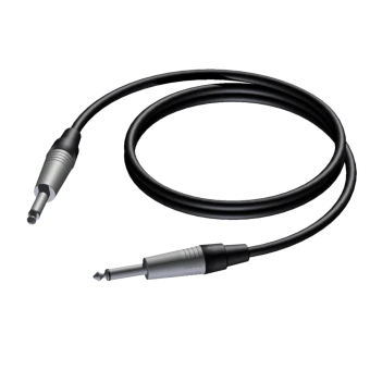 PROCAB CAB601/3 Wtyk męski mono 6,3 mm – wtyk męski mono 6,3 mm – złącze VCJ2MX, 3 m