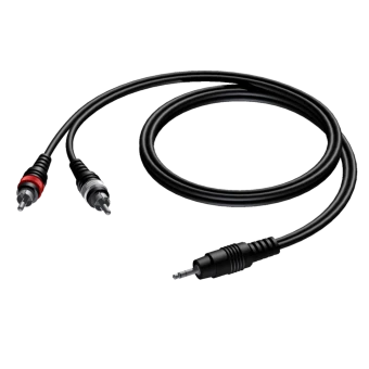 Kabel PROCAB CAB711/10, 3.5 mm jack (M) stereo do 2x RCA (10m)