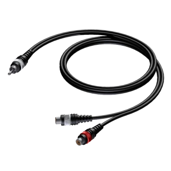 Kabel PROCAB CAB727/0.25, RCA (M) do 2x RCA (F) (0,25m)
