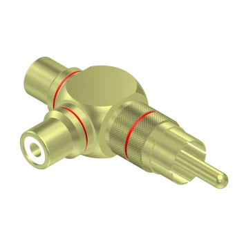 Adapter PROCAB VC220, RCA (M) do 2x RCA (F)