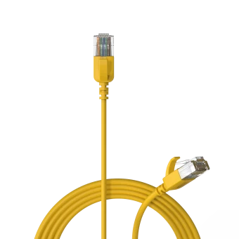 Kabel sieciowy CAT6A PROCAB CSD560Y/0.3, żółty (0,3m)