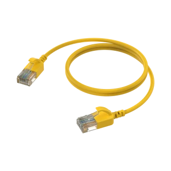 Kabel sieciowy CAT6A PROCAB CSD560Y/0.5, żółty (0,5m)