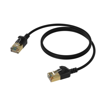 Kabel sieciowy CAT7 PROCAB CSD570B/2, czarny (2m)