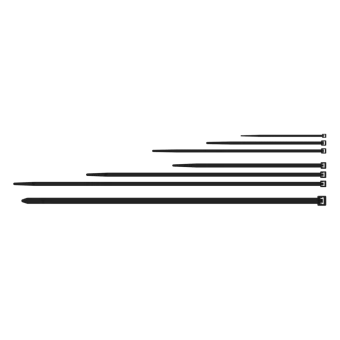 Opaski kablowe PROCAB ACT314/B, czarne  3,6 x 140 mm