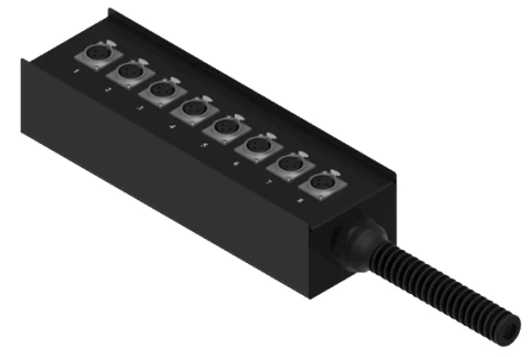 PROCAB MSB108.0 Multi-stageblock – 8 x złącze żeńskie XLR