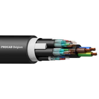 Kabel hybrydowy PROCAB PHC2522/3, 2 x sygnał zbalansowany / DMX-AES, 2 x CAT7 S/FTP i kabel zasilający 3G2.5 (300m)