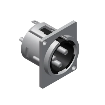 Złącze panelowe  PROCAB VC3MDL-P, 3-pin XLR (M), 50 szt.