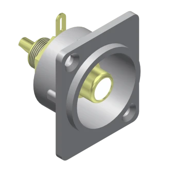 Metalowe złącze panelowe  PROCAB VCD60-P, RCA (F), 25 szt.