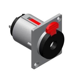 Złącze panelowe  PROCAB VCJ3FP, jack 6,3mm (F) stereo