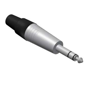 Złącze kablowe PROCAB VCJ3MX, jack 6,3mm (M) stereo