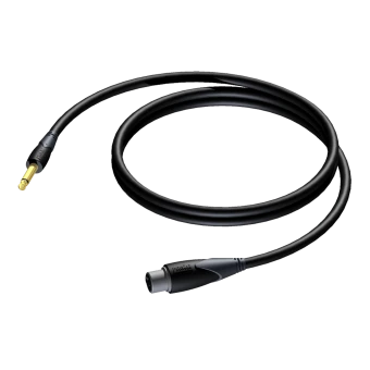 Kabel głośnikowy PROCAB CLA591/10, 6.3 mm jack (M) mono do XLR (F) (10m)