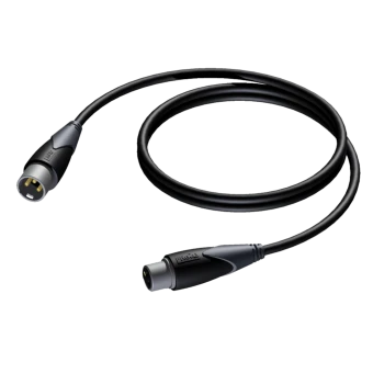 Kabel PROCAB CLA901/0.5, XLR (M) do XLR (F) (0,5m)