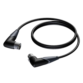 PROCAB CLA904/1.5 XLR angled male - XLR angled female 1,5 meter