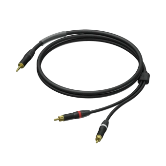 Kabel PROCAB PRA711/1.5, 2x jack 3,5mm (M) stereo do 2x RCA (M) (1,5m)