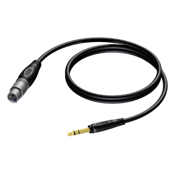PROCAB REF723/1.5-H Złącze żeńskie XLR – wtyk stereo 6,3 mm, 1,5 m – wieszak