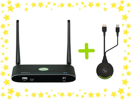 Zestaw do bezprzewodowej prezentacji SY Wizard 4 + Dongle HDMI Wand-H