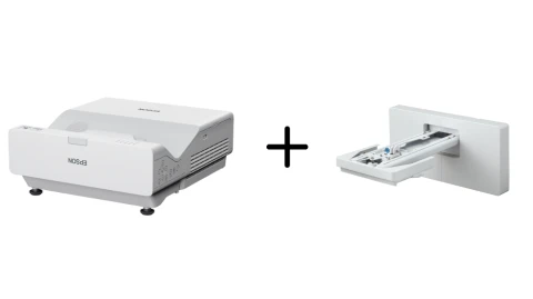 Zestaw projektor laserowy ultrakrótkoogniskowy Epson EB-770F + Uchwyt ścienny Epson ELPMB62