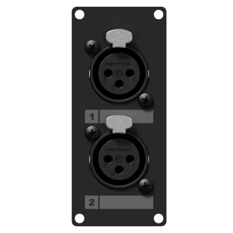 Panel z  podwójnym XLR (F) CAYMON CASY125/B