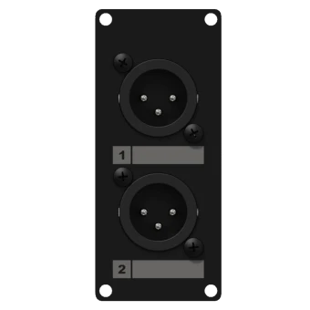 Panel z podwójnym XLR (M) CAYMON CASY126/B