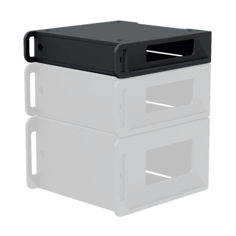 CAYMON FCI102/B Moduł stelażowy 19” do skrzyń transportowych, wysokość 2 HE