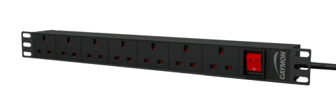 Listwa zasilająca 19" CAYMON PSR107UKS/B