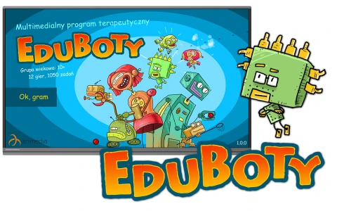 Eduboty - aplikacja terapeutyczna na monitory interaktywne (WIN10)