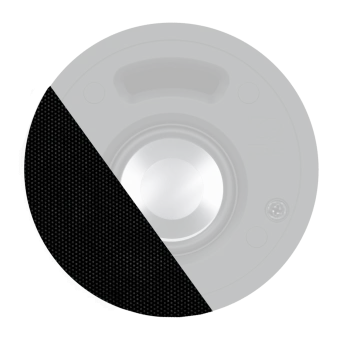 Maskownica do głośnika CELO2 AUDAC GLC02/B, czarna