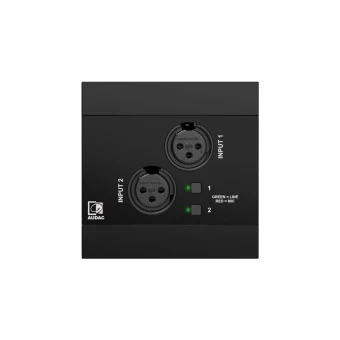 Panel ścienny AUDAC NWP220/B, 2x XLR + BT czarny