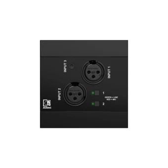 Panel ścienny AUDAC NWP320/B, 2x XLR + 3,5 mm jack +BT czarny